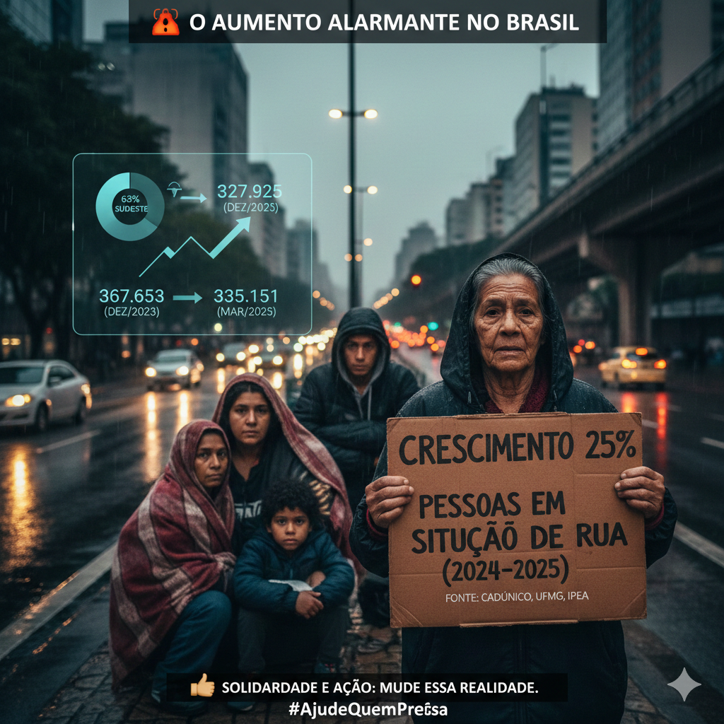 O Aumento Alarmante da População em Situação de Rua no Brasil